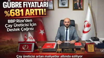 Büyük Birlik Partisi Rize Merkez İlçe Başkanı Coşkun Koto, son