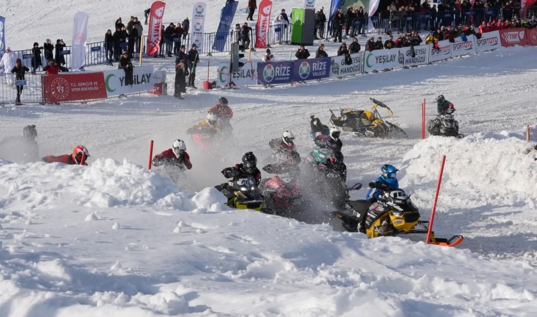 Rize’nin Güneysu ilçesi Handüzü Yaylası’nda başlayan, FIM Dünya Kar Motosikleti