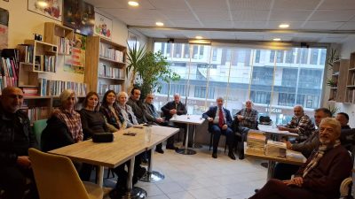 Emin Şir’in son kitabı Dünyanın Acemisi, edebiyatseverlerle "Bizum Kitap Kafe"'