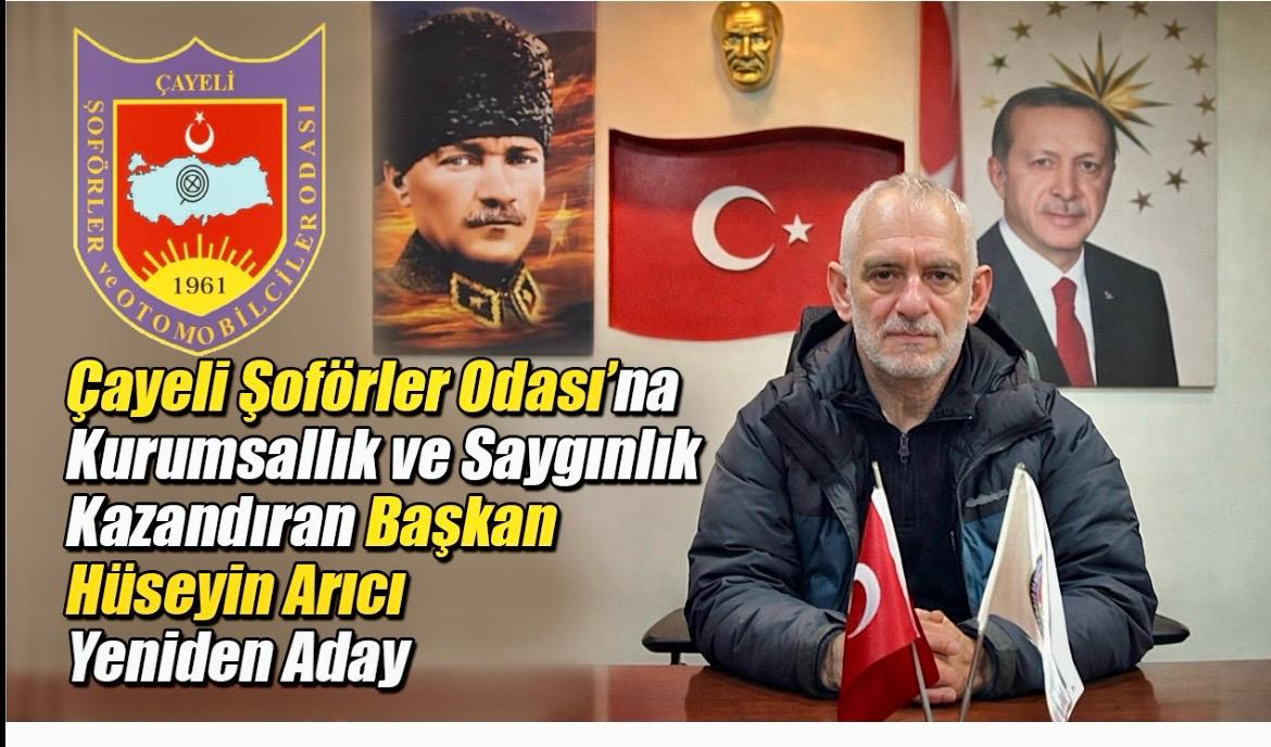 &nbsp; &nbsp; Çayeli Şoförler ve Otomobilciler Esnaf Odası Başkanı Hüseyin