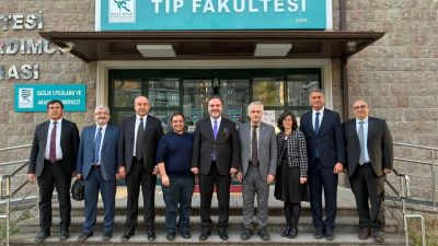 Çankırı Karatekin Üniversitesi Rektörü Prof. Dr. Mevlüt Karataş ve beraberindeki