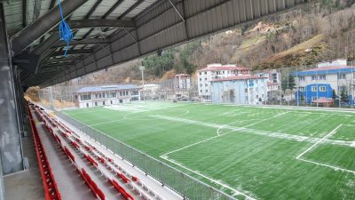 İKİZDERE STADYUMU 800 KİŞİLİK KAPALI TRİBÜNÜ İLE TAMAMLANDI