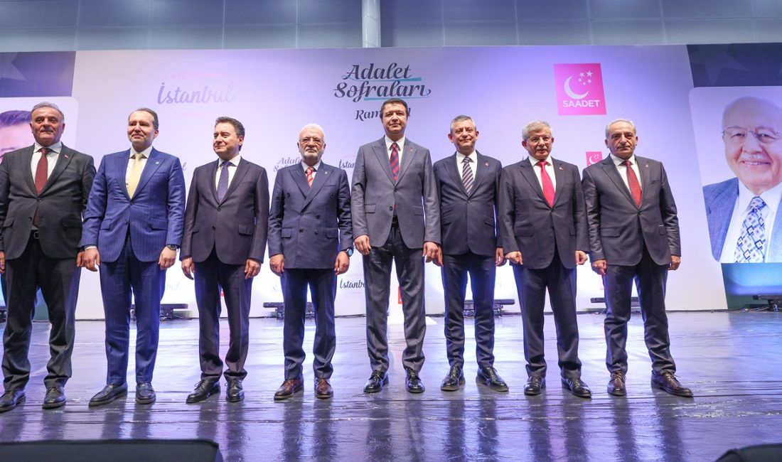 Saadet Partisi İstanbul İl Başkanlığı tarafından “Adalet Sofraları” temasıyla düzenlenen