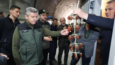 Artvin Valisi Dr. Turan Ergün’ün Ballıüzüm Köyünde bulunan Kayın (İstiridye)