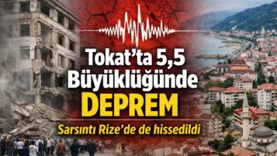 Tokat’ta meydana gelen 5,5 büyüklüğündeki deprem, çevre illerde de hissedildi.
