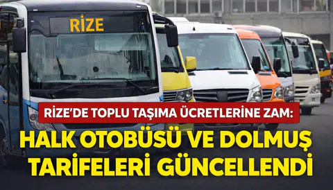 Cumhurbaşkanı Recep Tayyip Erdoğan’ ın memleketi Rize’ de bir zamda