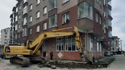 Fındıklı Belediyesi, Sahil Mahallesi 1117. Sokak’ta yürüttüğü yol bakım ve