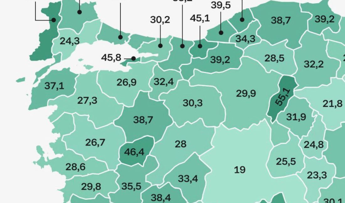 Gençlik ve Spor Bakanlığı verilerine göre yüz bin kişi başına