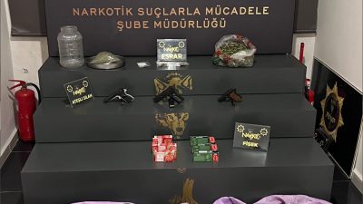 Rize genelinde uyuşturucu ile mücadele kapsamında yürütülen çalışmalar kapsamında önemli