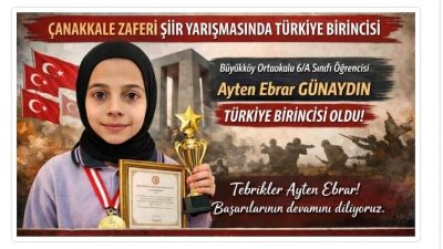 Milli Eğitim Bakanlığı tarafından ÇANAKKALE DENİZ ZAFER' bin 111. Yıl