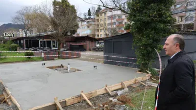 Arhavi’de sahil dolgu alanında inşa edilecek yöresel mimariye uygun mescit