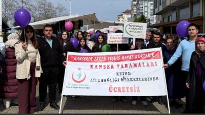 1-7 Nisan Ulusal Kanser Haftası kapsamında Rize genelinde gerçekleştirilen etkinliklerle,