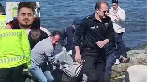 Rize'nin Güzelyalı Mahallesi'nde kayalık alanda bulunan erkek cesedin, Araklı'dan kayıp