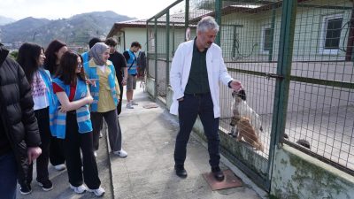 Rize Belediyesi Gençlik Merkezi ve Bilgi Evi (RİBEGEM) gönüllüsü gençler,
