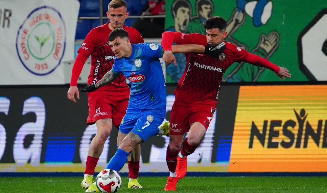 Süper Lig'in 29. haftasında Rizespor sahasında konuk ettiği Gaziantep FK'yi