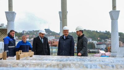 Rize’de Millet Bahçesi içerisinde yapımı sürdürülen ve Cumhurbaşkanı  Recep Tayyip