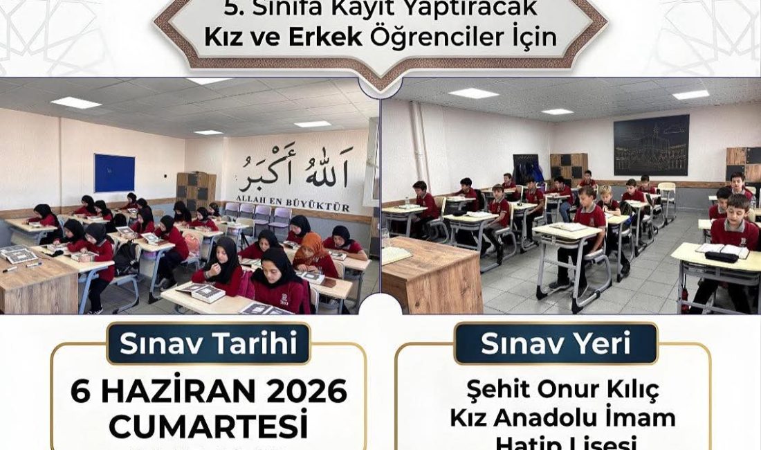 Rize’de örgün eğitimle birlikte hafızlık yapmak isteyen öğrenciler için önemli