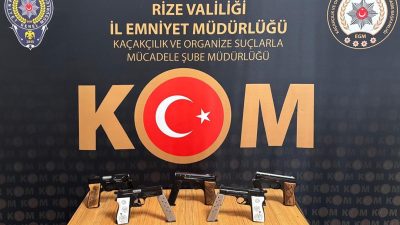 Rize Emniyet Müdürlüğü ekiplerince il genelinde gerçekleştirilen çalışmalar kapsamında çok