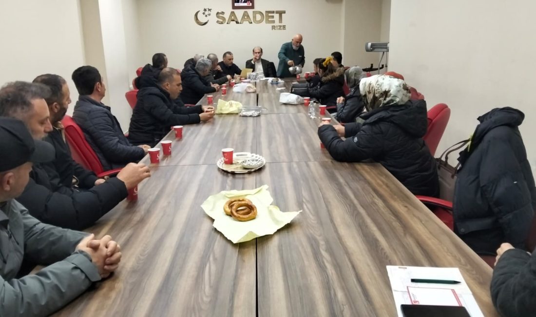 Çaykur çalışanları Saadet Partisi Rize İl  İl Başkanı Av. Muhammet