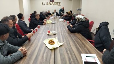 Çaykur çalışanları Saadet Partisi Rize İl  İl Başkanı Av. Muhammet