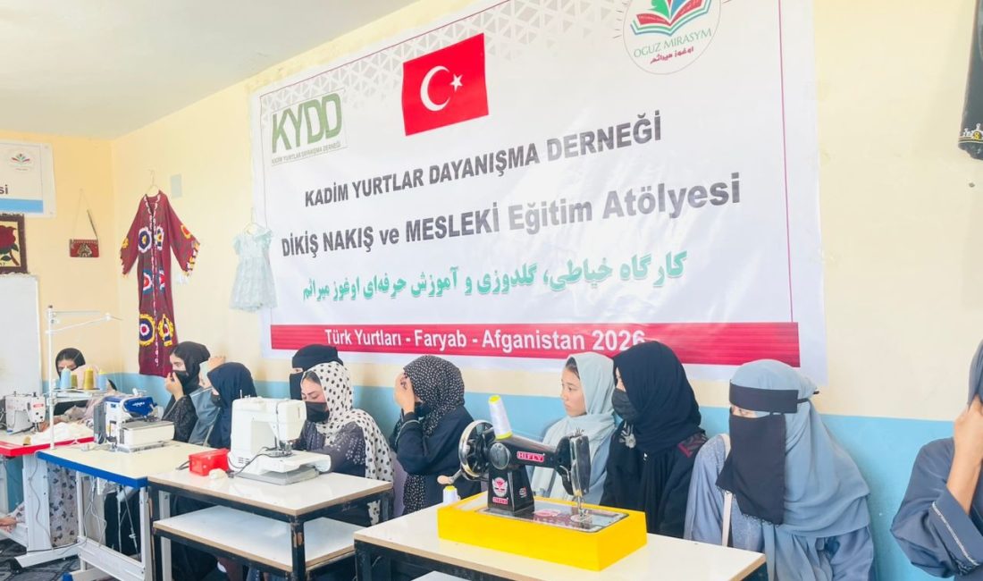 KYDD Kadim Yurtlar Dayanışma Derneği tarafından Güney Türkistan’a dikiş nakış