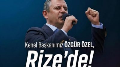 Cumhuriyet Halk Partisi Genel Başkanı Özgür Özel, 9 Mayıs Cumartesi