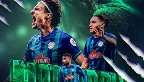 Trendyol Süper Lig 33. hafta mücadelesinde Çaykur Rizespor, ikas Eyüpspor