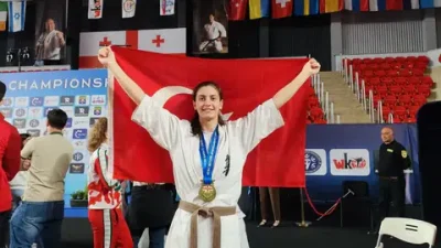 Artvinli karateci Nisagül Büyük, Gürcistan'da düzenlenen Shinkyokushinkai Avrupa Karate Şampiyonası'nda