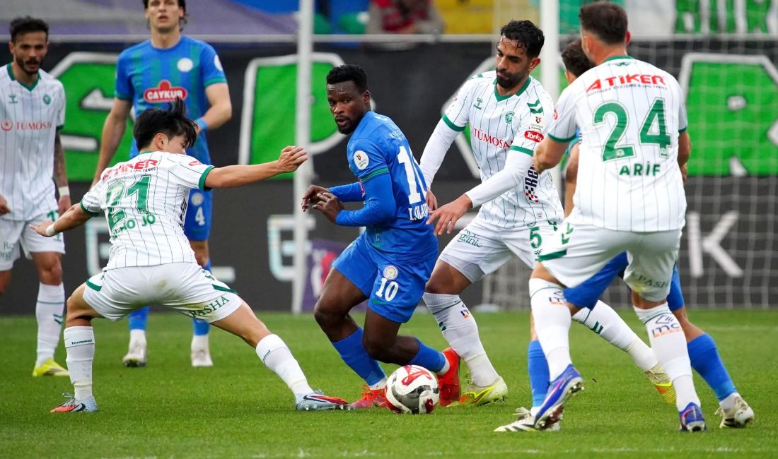 Süper Lig’in 32. haftasında Çaykur Rizespor, sahasında Konyaspor’u 3-2 mağlup