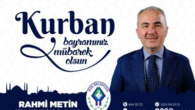 Rize Belediye Başkanı Rahmi Metin'den kutlama 