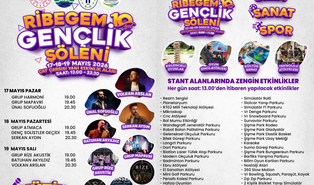 Rize Belediyesi Gençlik Merkezi ve Bilgi Evi (RİBEGEM) tarafından düzenlenen