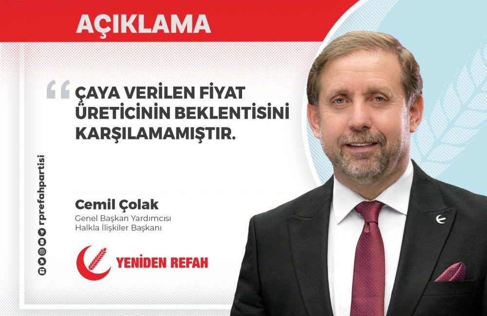 2026 yılı yaş çay alım fiyatının 35 TL olarak açıklanması,