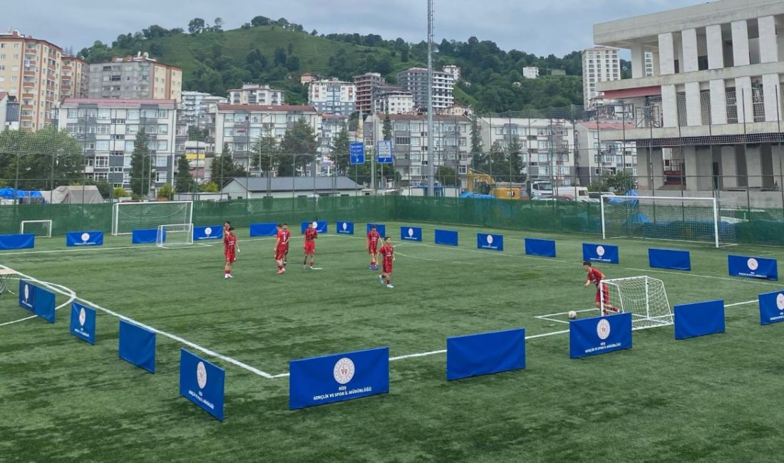 Ulusal Spor Projeleri kapsamında düzenlenen “5x5 Futbol Gençlik Kupası Bölge