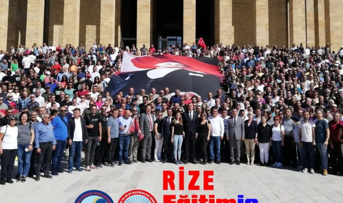 Eğitim-İş Rize Şube Başkanı Hamza Kutay, sendikanın 2025-2026 Eğitim-Öğretim Yılı