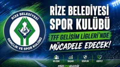 Rize Belediyesi Spor Kulübü, 2026-2027 sezonunda TFF Gelişim Ligleri U19,
