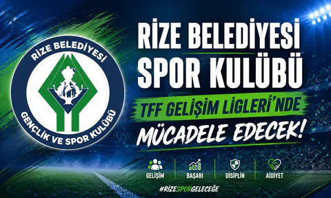 Rize Belediyesi Spor Kulübü, 2026-2027 sezonunda TFF Gelişim Ligleri U19,