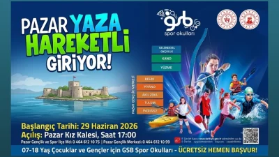 Rize'nin Pazar ilçesinde çocuk ve gençlerin yaz tatilini spor ve