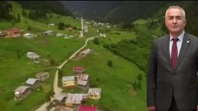 MUHTAR M.ALİ BEKTAŞOĞLU’’YAYLA YOLU İÇİN YAPILAN BETON ÇALIŞMASI KÖY YOLUNDA
