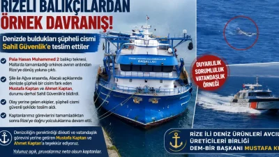 Rize İli Deniz Ürünleri Avcıları Üreticileri Birliği (DEM-BİR) Başkanı Mustafa