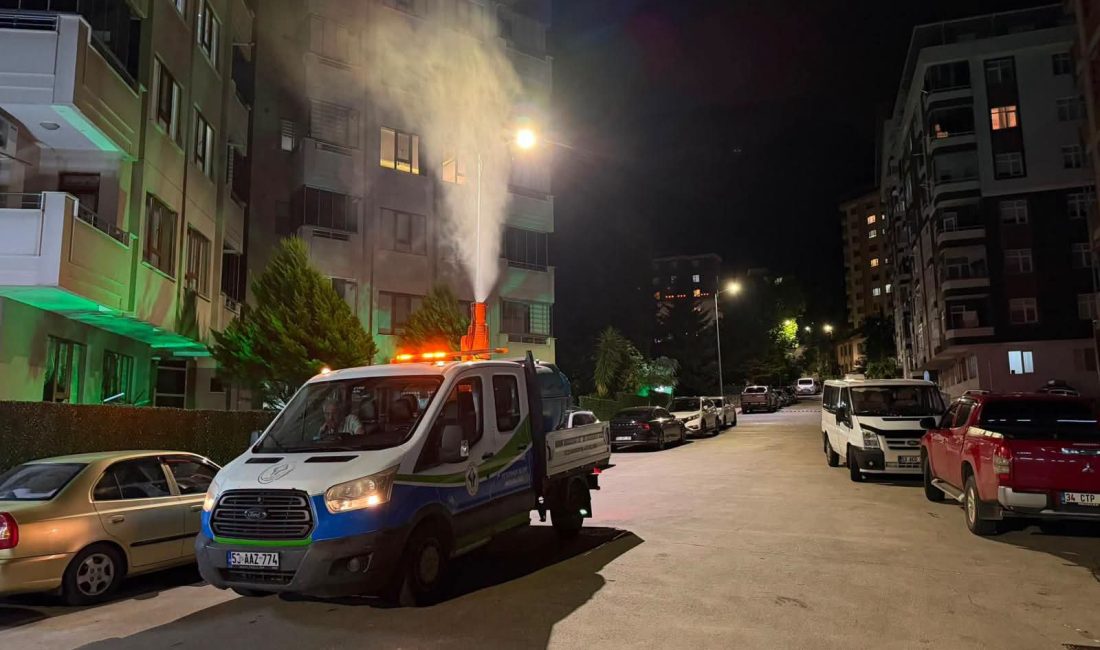 Rize Belediyesi Veteriner İşleri Müdürlüğü ekipleri, şehir genelinde sivrisinek oluşumunu