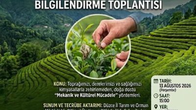 Rize’nin Fındıklı ilçesinde çay ve tarımsal üretimi tehdit eden Amerikan