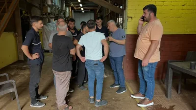 Öz Gıda-İş Sendikası yöneticileri, Melyat ÇAYKUR Çay Fabrikası'nı ziyaret ederek