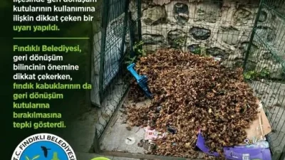 Fındıklı Belediyesi’nin sosyal medya hesabından yapılan paylaşımda, plastik, kâğıt ve