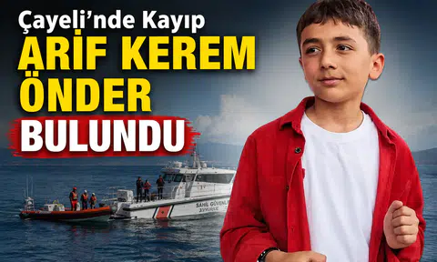 Rize’nin Çayeli ilçesinde yaşanan boğulma olayının ardından kaybolan Arif Kerem