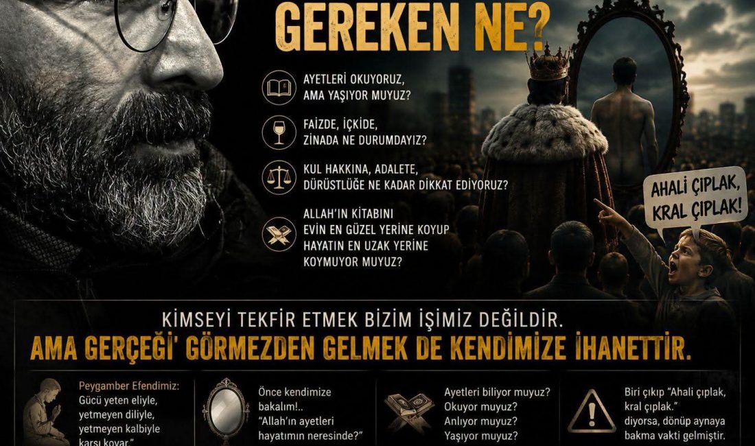 Emin KANBUR **“Kral çıplak!” **Şimdi biri çıkıp: **“Ahali çıplak, kral