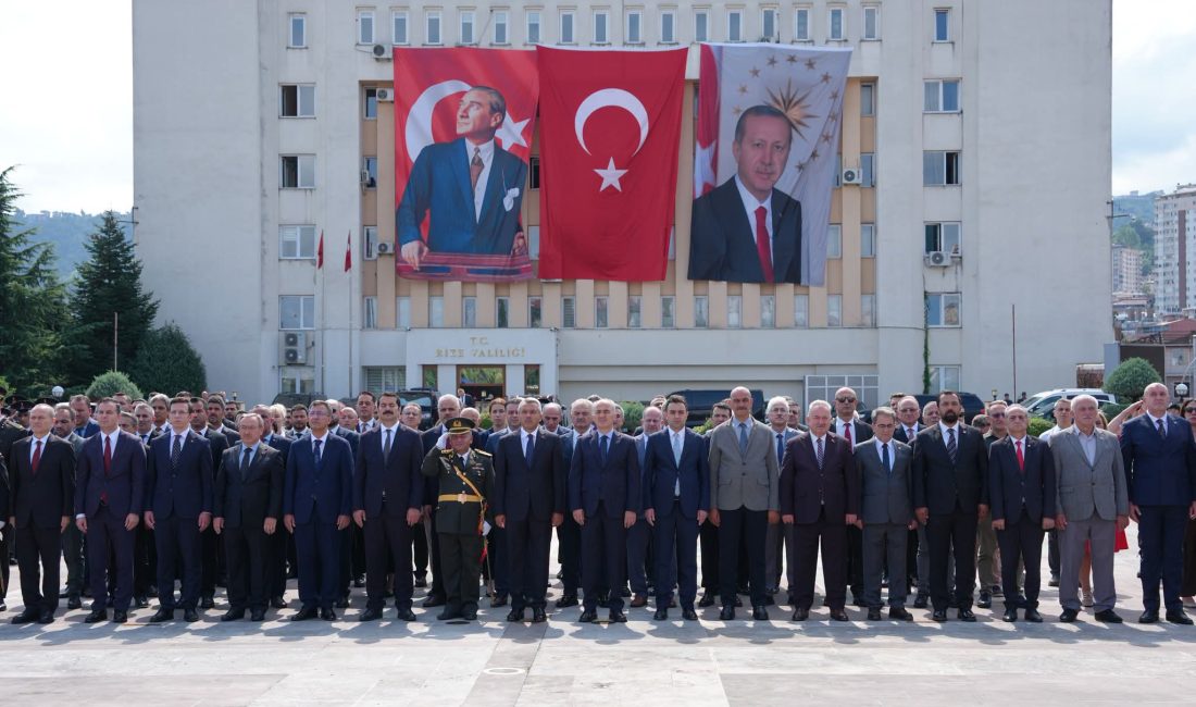 Rize'de, 30 Ağustos Zafer Bayramı’nın 104. yıl dönümü dolayısıyla Valilik