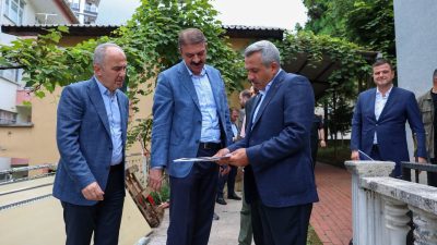 Vali İhsan Selim Baydaş, Vakıflar Genel Müdürü Sinan Aksu ve