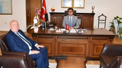 İlçe Müdürü Mehmet Uzun’dan Kaymakam Murat Karaloğlu’na Hayırlı olsun Ziyareti.