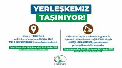 Rize İl Özel İdaresi, mevcut yerleşkesinin fiziki ve ekonomik ömrünü