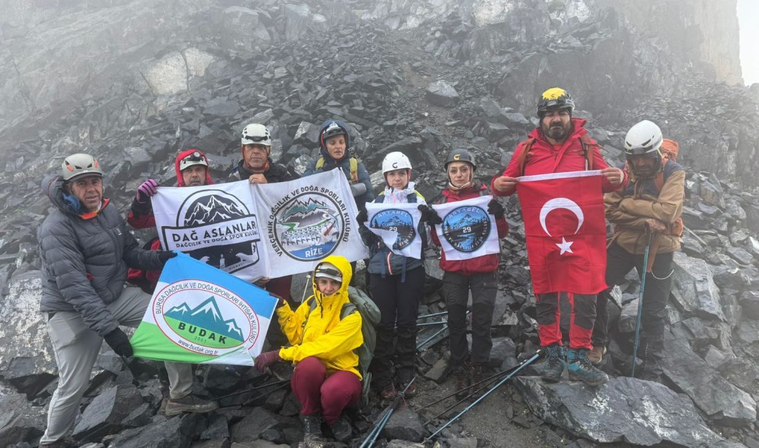 30 Ağustos Bayramı anısına Kaçkar Dağı Kuzey Rota tırmanışı yapıldı.